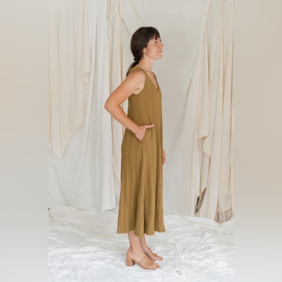 Willow Wide Rib Jumpsuit - Antique Bronze - Picture 3 of 5